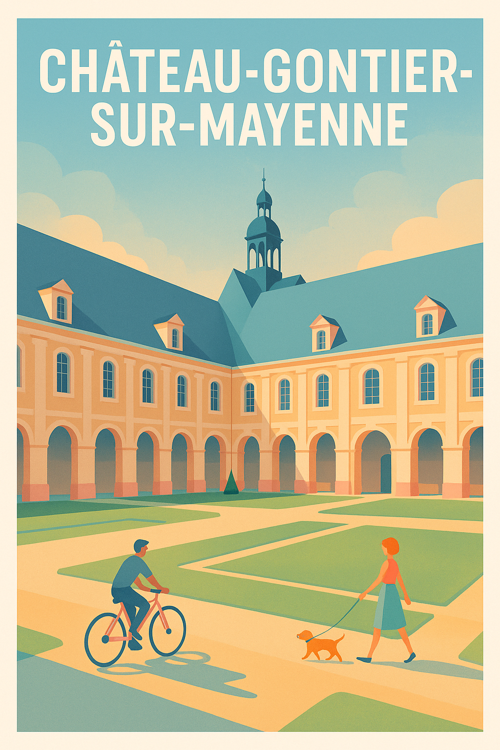 Affiche de Château-Gontier-sur-Mayenne - L'élégance classique au cœur de la ville