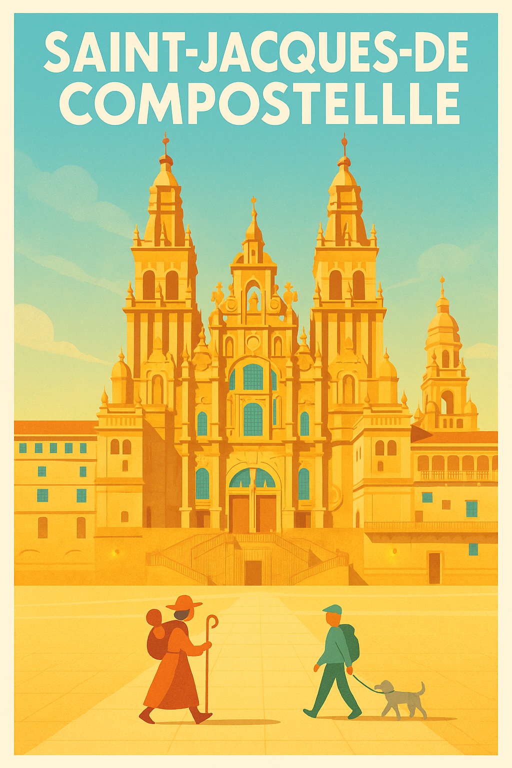 Affiche de Saint-Jacques-de-Compostelle - L'âme du pèlerinage en poster