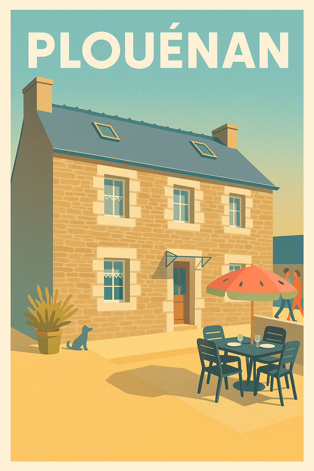 Affiche de Plouénan - Charme et douceur bretonne