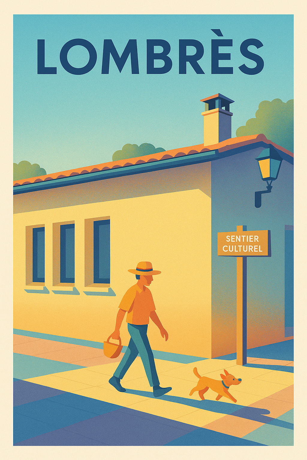 Affiche de Lombrès - Promenade au Sentier Culturel
