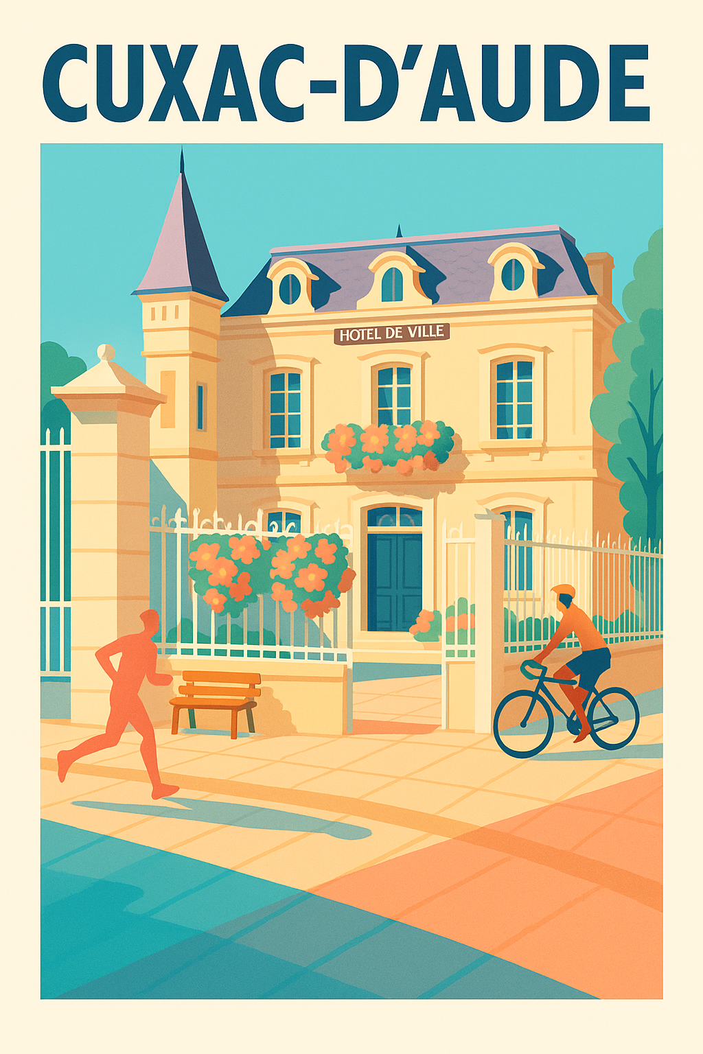 Affiche de Cuxac-d'Aude - Charme et sérénité au cœur de la ville