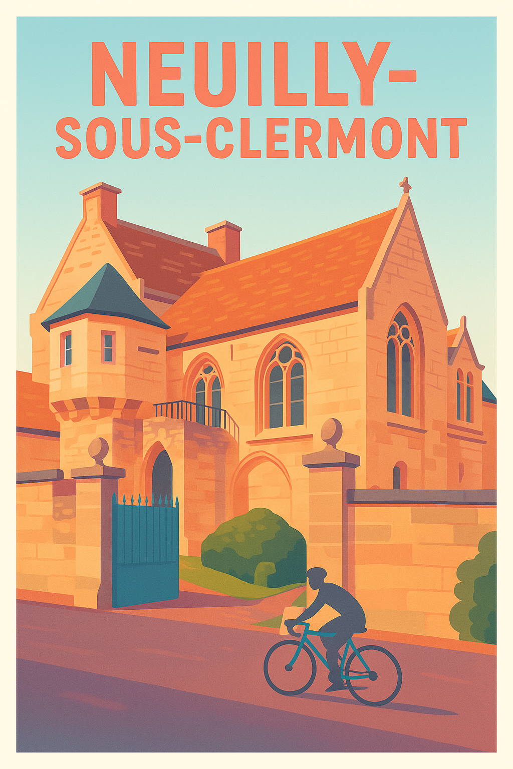 Affiche de Neuilly-sous-Clermont - Charme et Sérénité à Vélo