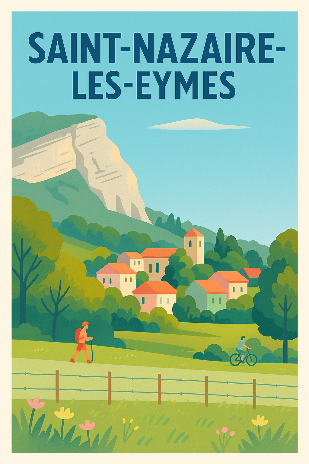 Affiche de Saint-Nazaire-les-Eymes - Charme naturel et sérénité alpine