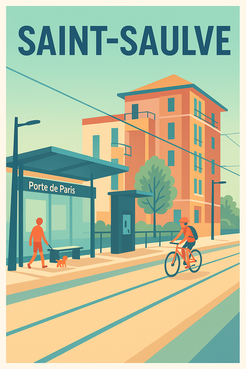 Affiche de Saint-Saulve - L'art de la mobilité urbaine