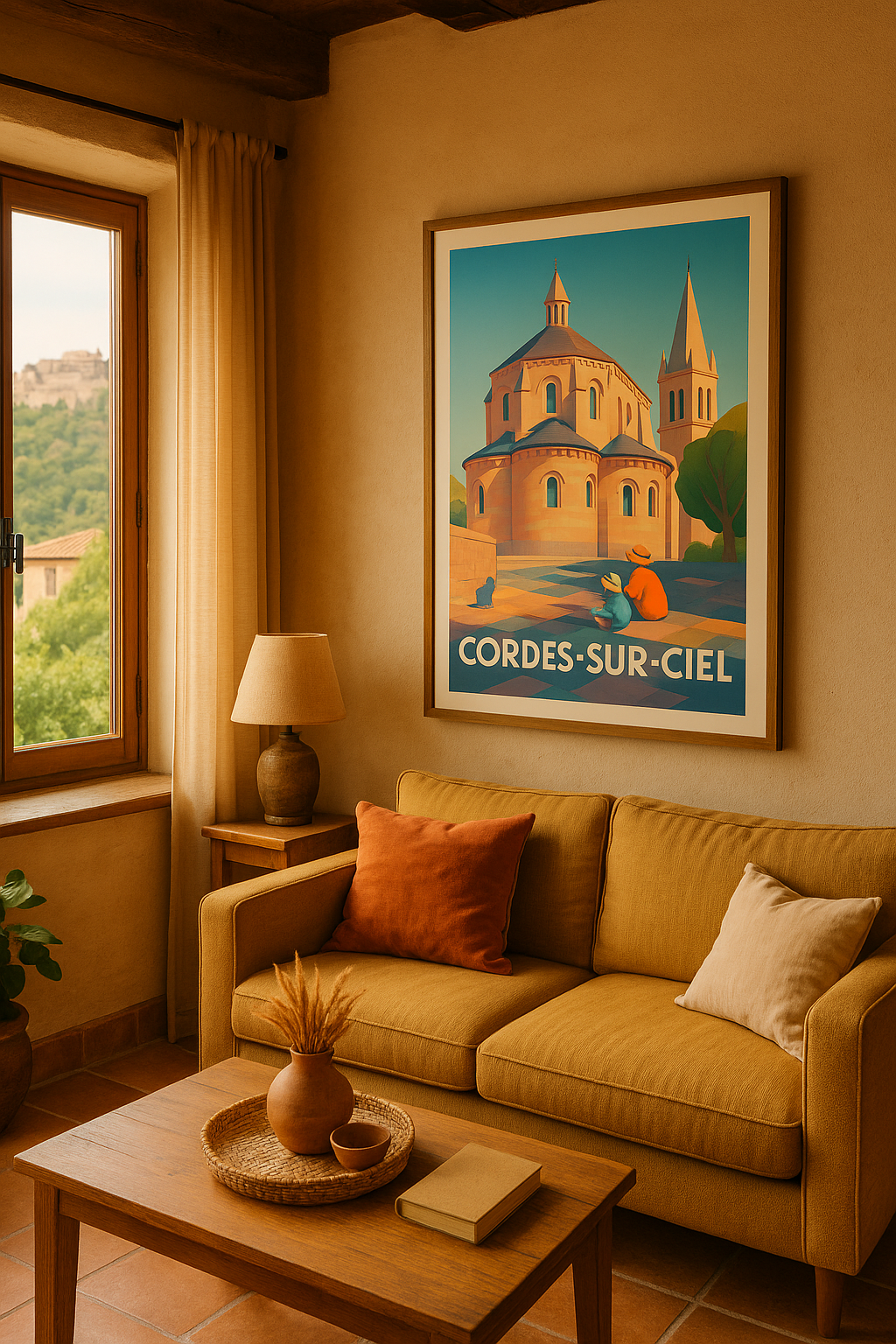Mise en situation Affiche de Cordes-sur-Ciel - L'émerveillement au cœur du patrimoine