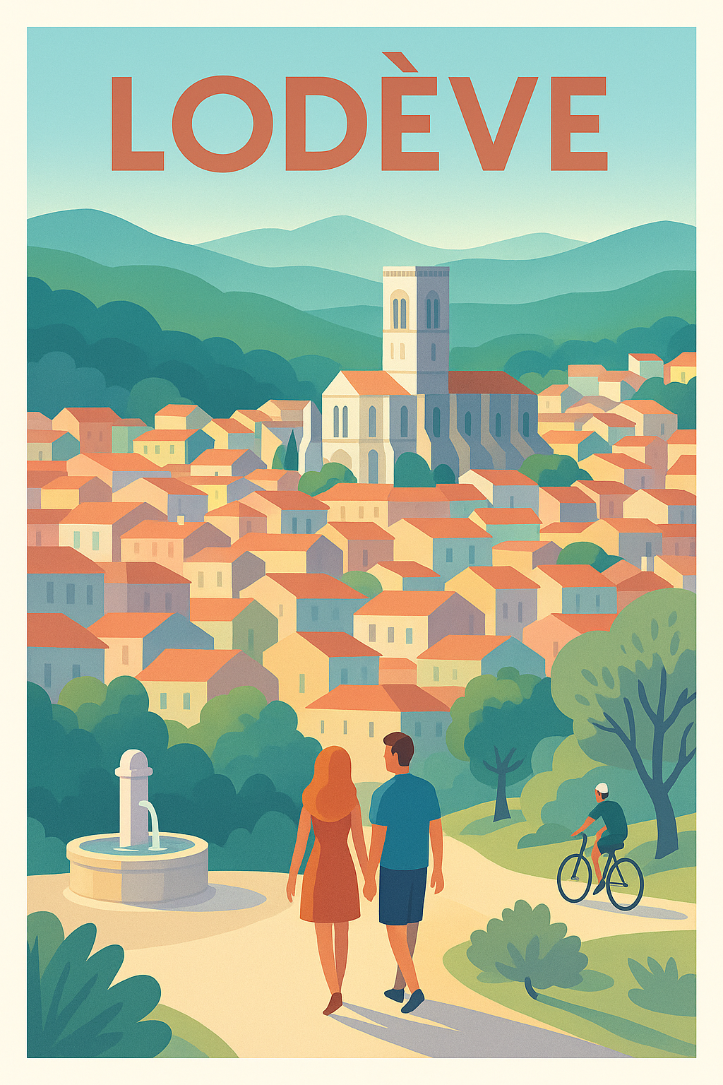 Affiche de Lodève - Charme et sérénité au cœur du Sud de la France