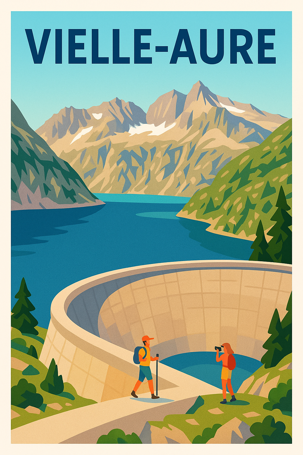 Affiche de Vielle-Aure - Découvrez les merveilles des Pyrénées