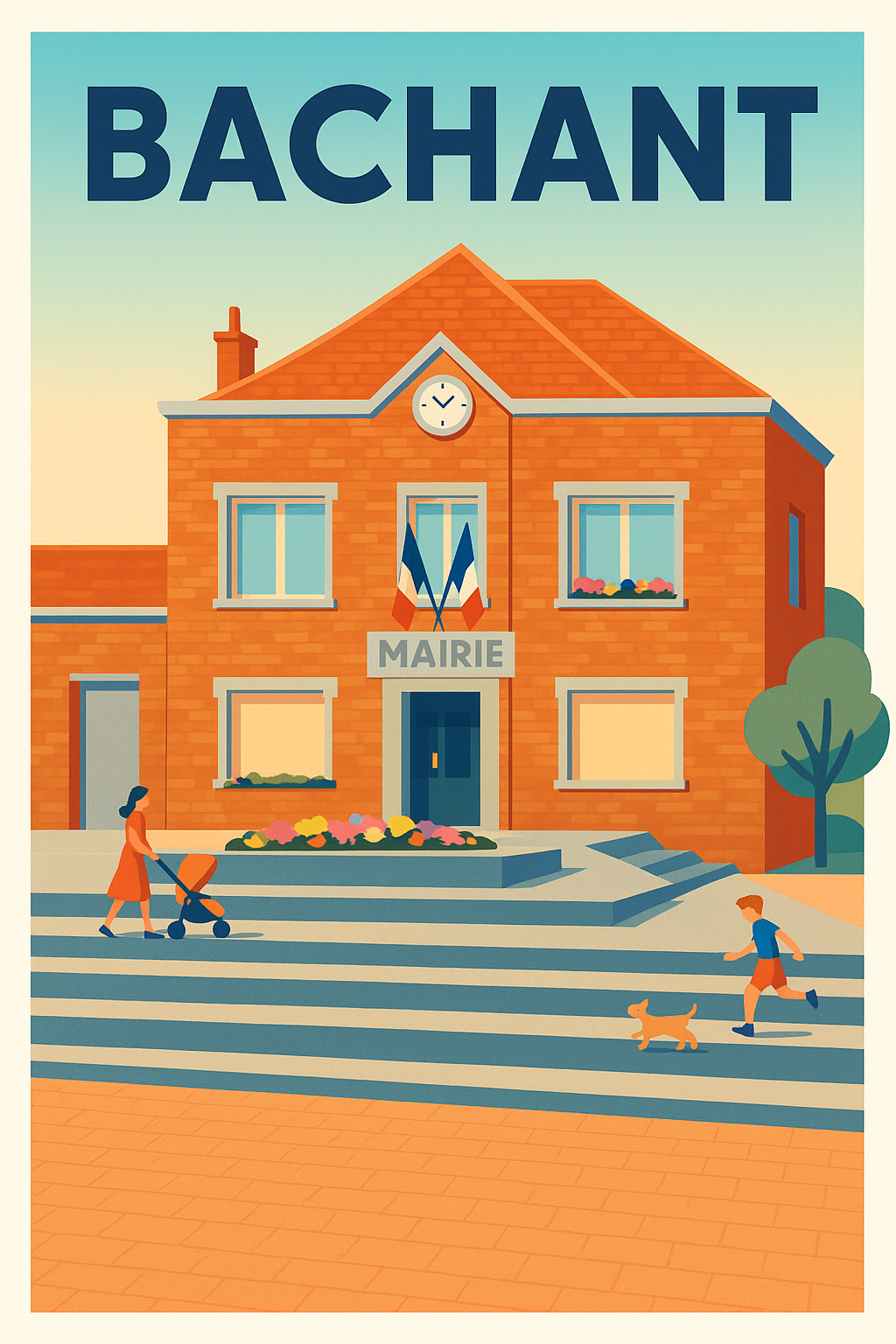 Affiche de Bachant - Charme et sérénité au cœur de la mairie