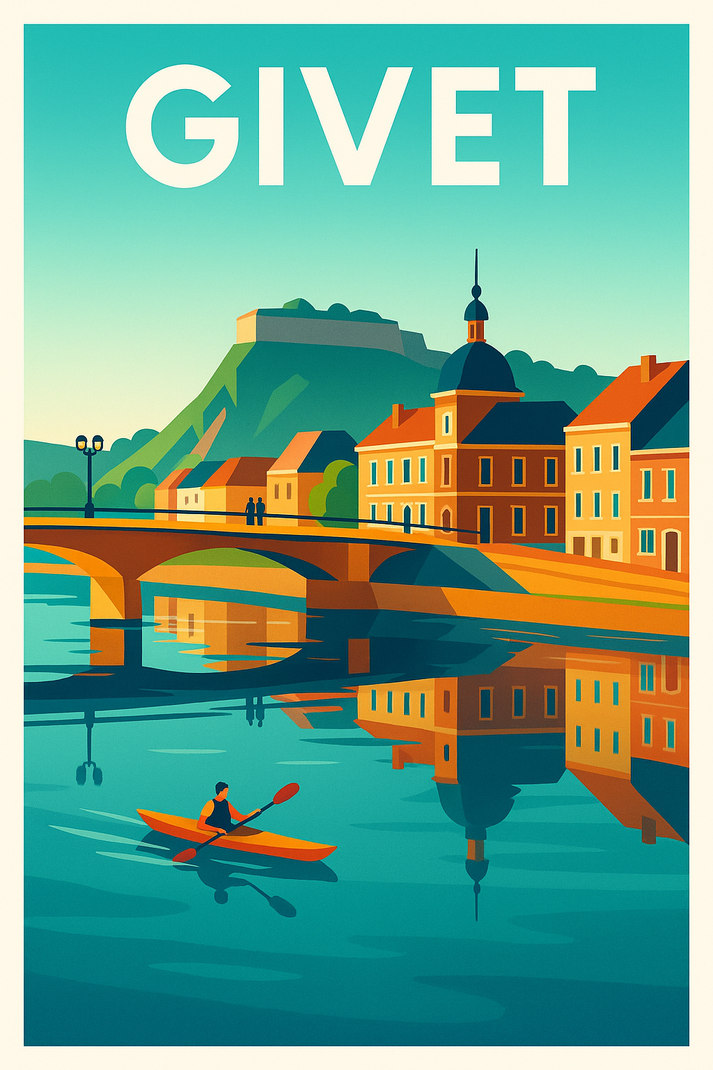 Affiche de Givet - Une escapade paisible au fil de l'eau