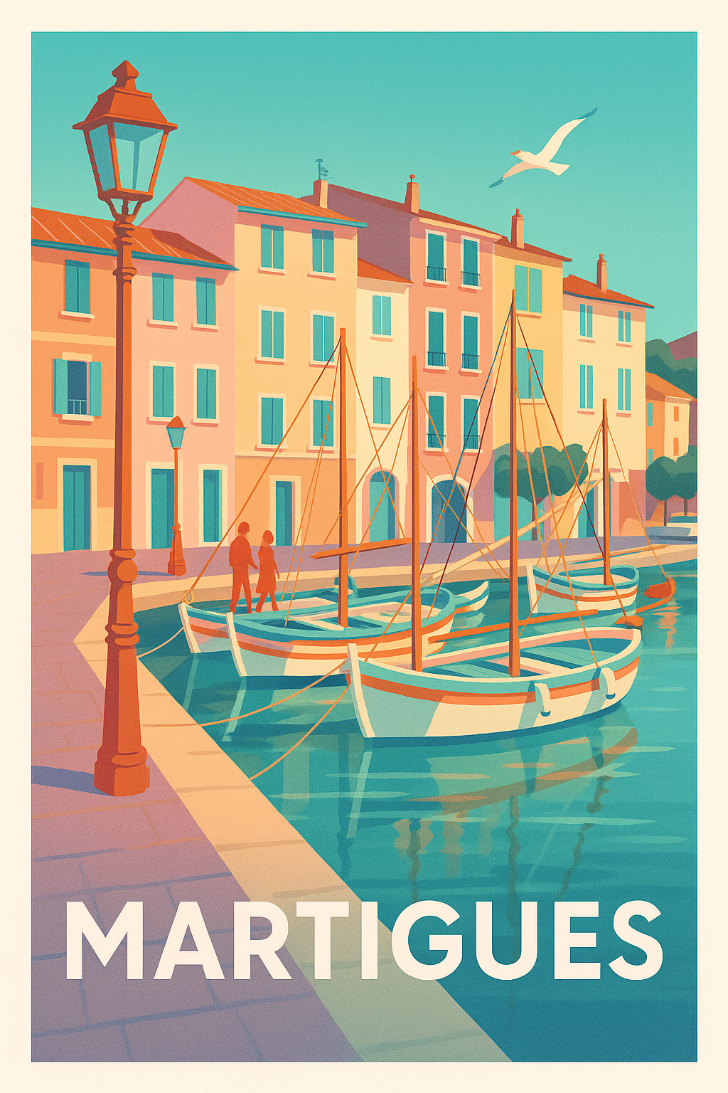 Affiche de Martigues - Charme côtier et douceur de vivre