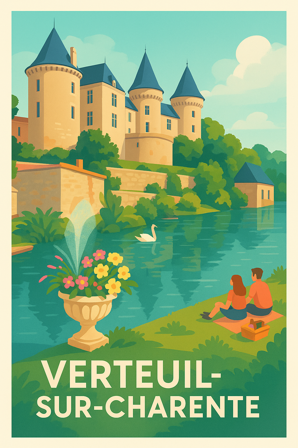 Affiche de Verteuil-sur-Charente - Escapade bucolique au château