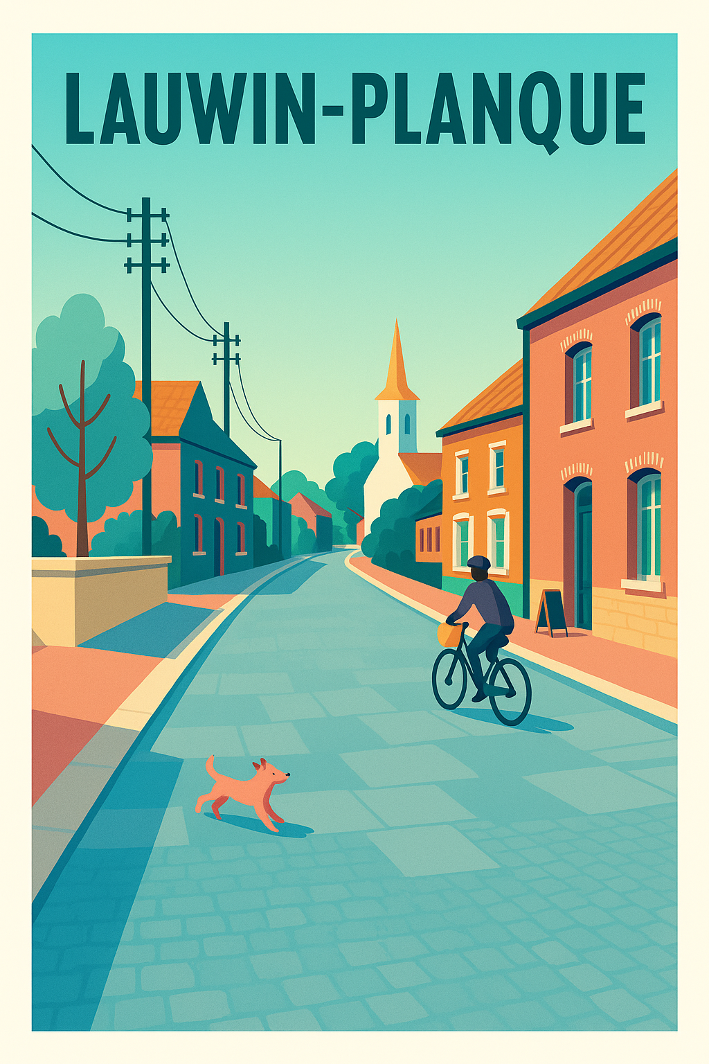 Affiche de Lauwin-Planque - Douce promenade dans un village paisible