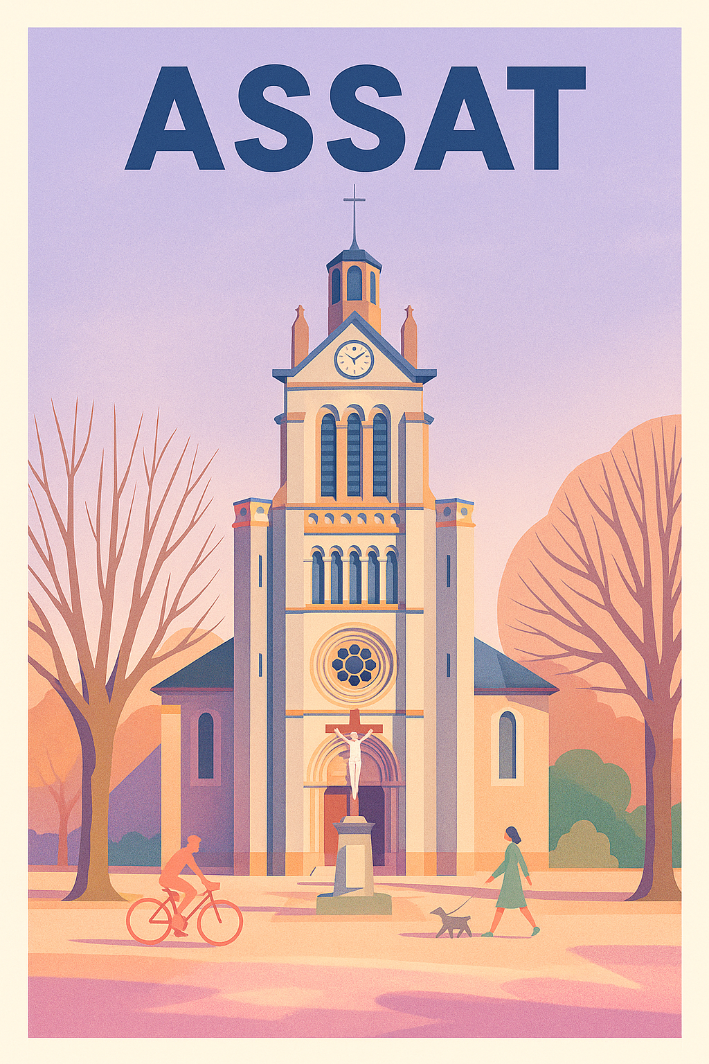 Affiche de Assat - L'élégance paisible au cœur de la ville