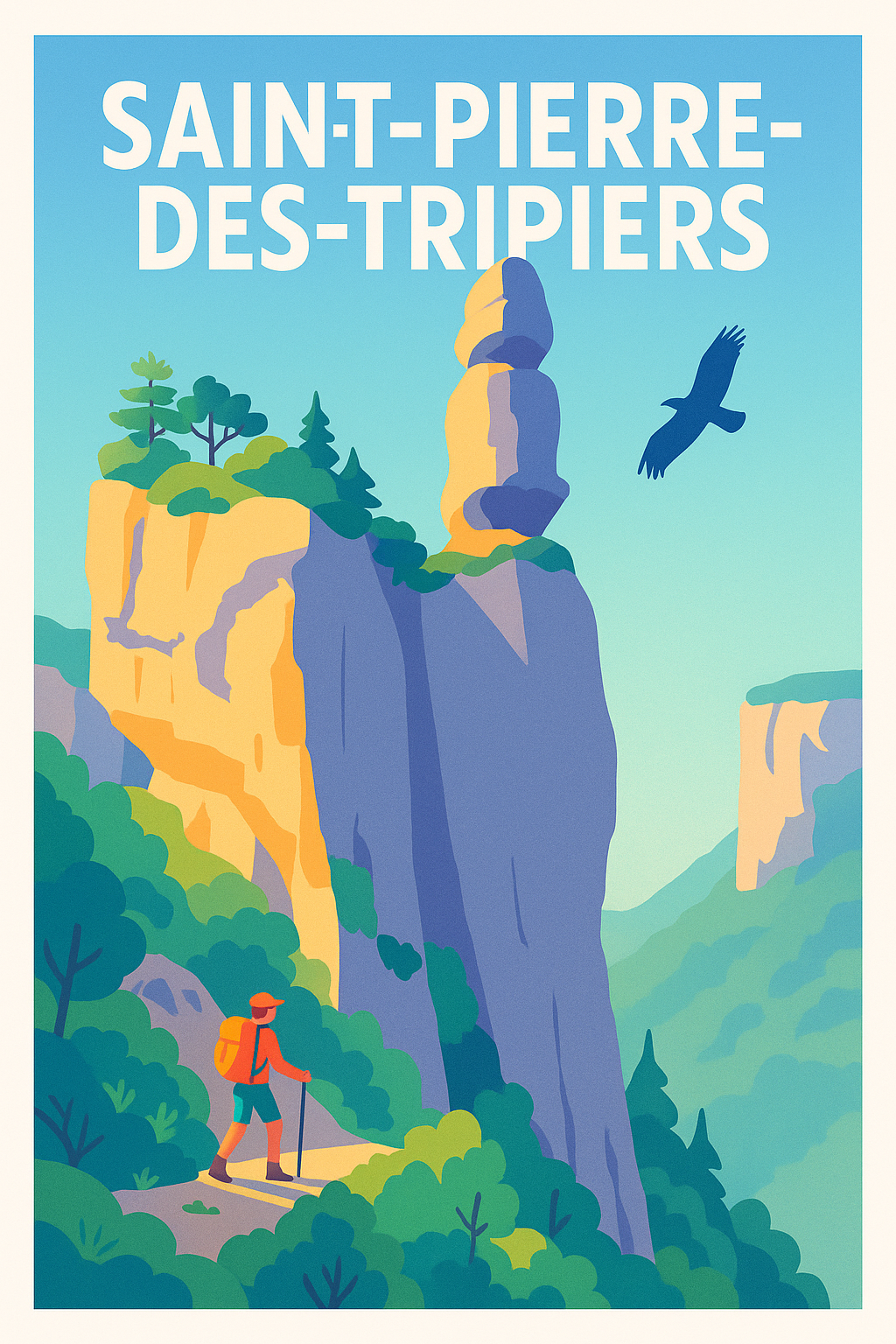 Affiche de Saint-Pierre-des-Tripiers - Aventure et Nature grandiose