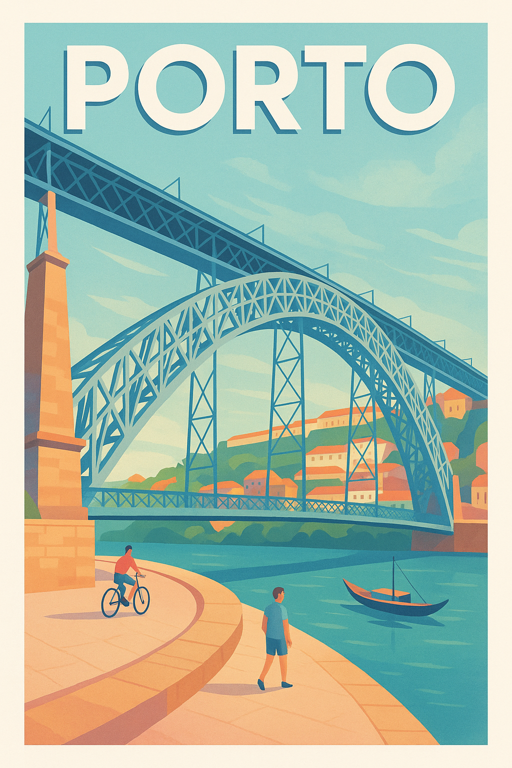 Affiche de Porto - L'élégance du Pont Dom Luís I