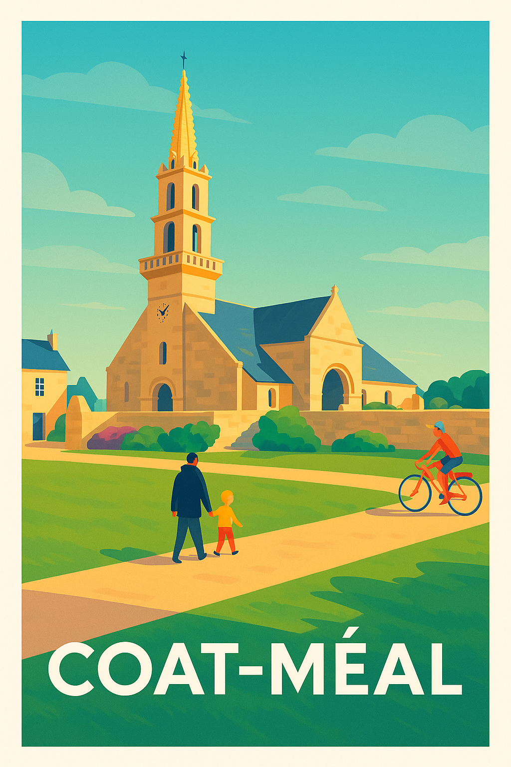 Affiche Coat-Méal — Charme et sérénité bretons · poster d'art de Coat-Méal
