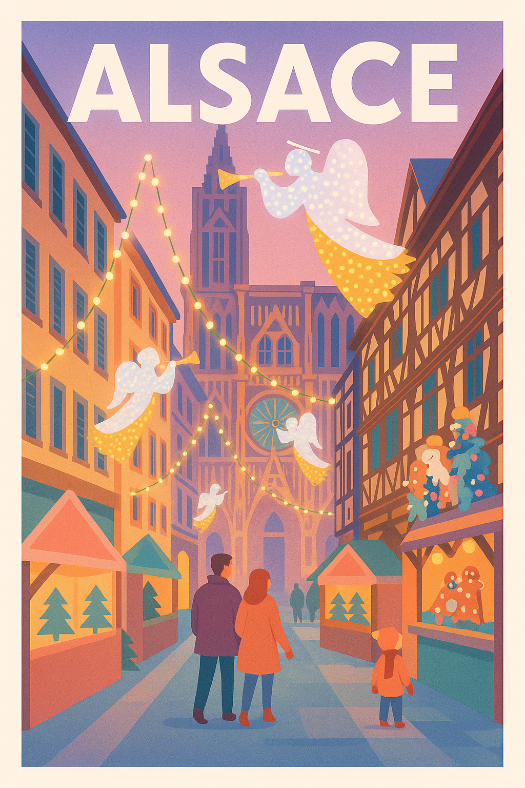 Affiche de Alsace - Magie des marchés de Noël