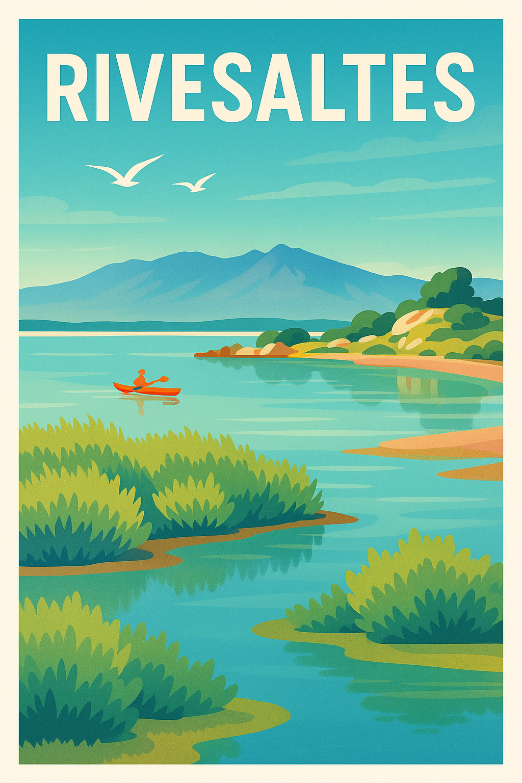 Affiche de Rivesaltes - Escapade nature au fil de l'eau