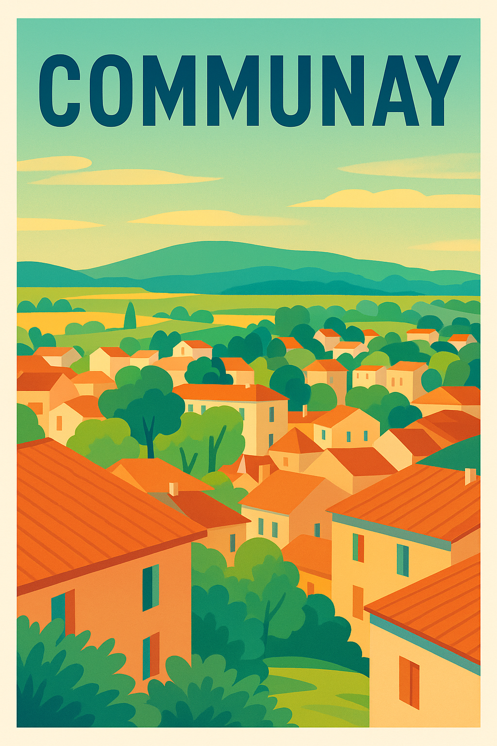 Affiche de Communay - Élégance et charme de la campagne lyonnaise
