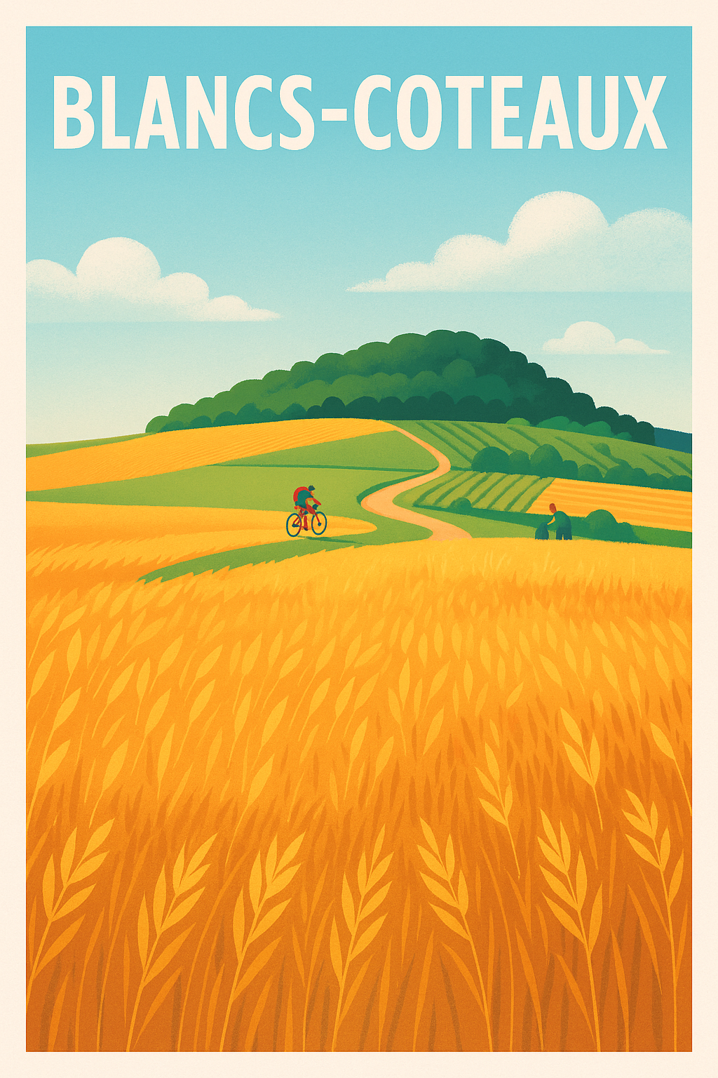 Affiche de Blancs-Coteaux - Évasion champêtre et nature en pleine lumière