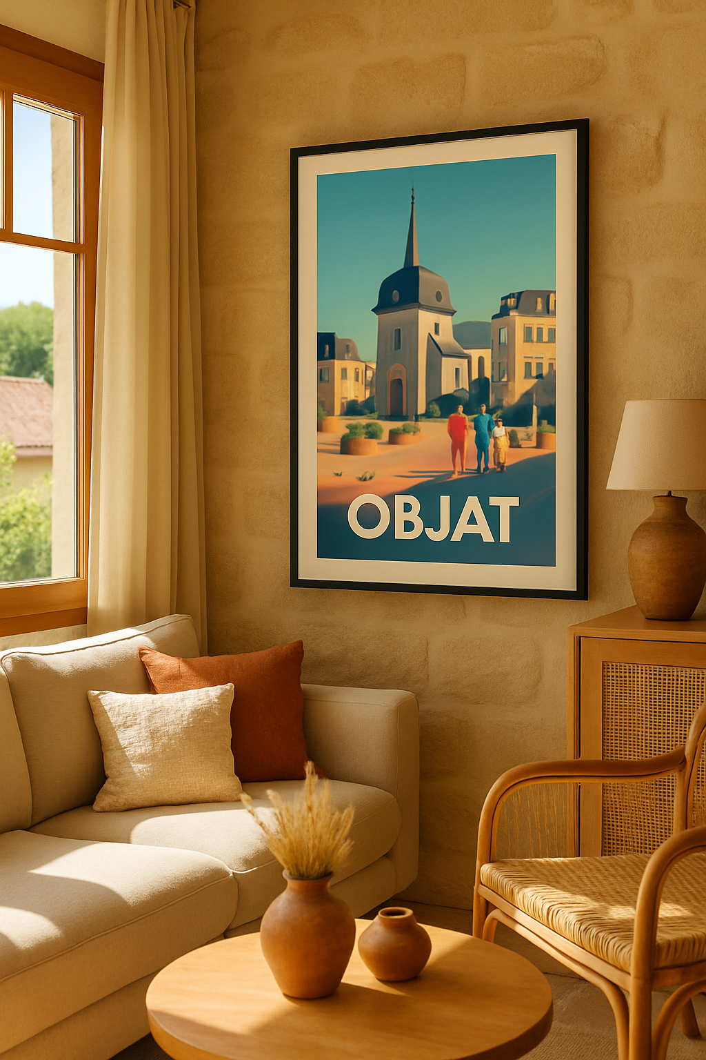 Mise en situation Affiche de Objat - Douceur de vie en Nouvelle-Aquitaine