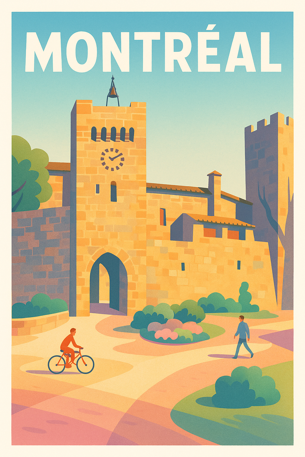 Affiche de Montréal - Charme historique et douceur de vivre