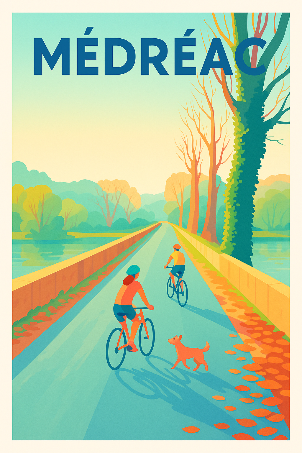 Affiche de Médréac - Balade à vélo en pleine nature