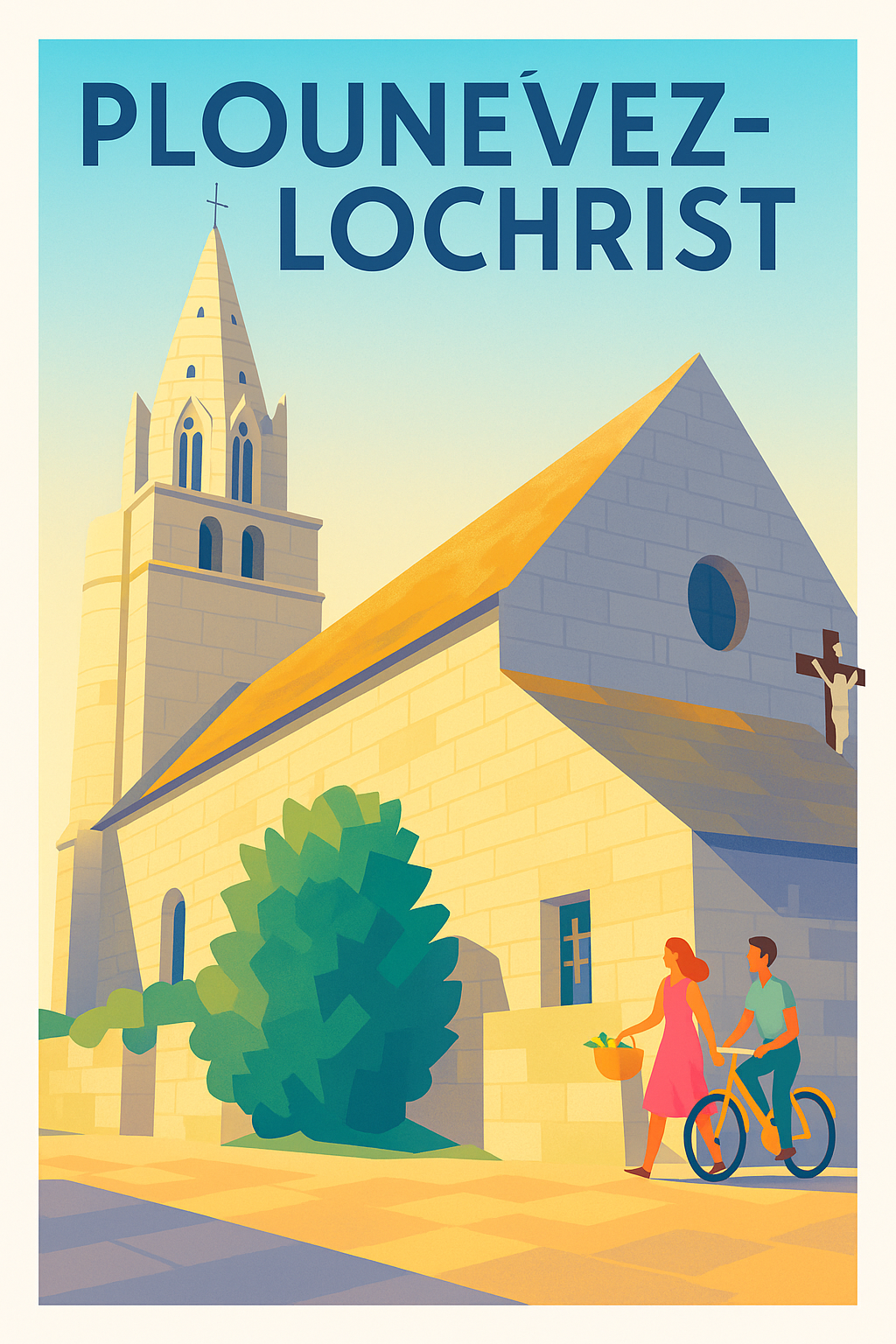 Affiche de Plounévez-Lochrist - Charme et douceur bretonne