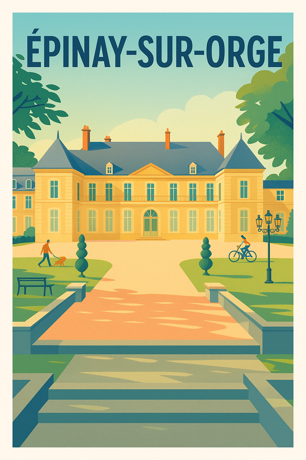 Affiche de Épinay-sur-Orge - Élégance et Sérénité en Région Parisienne
