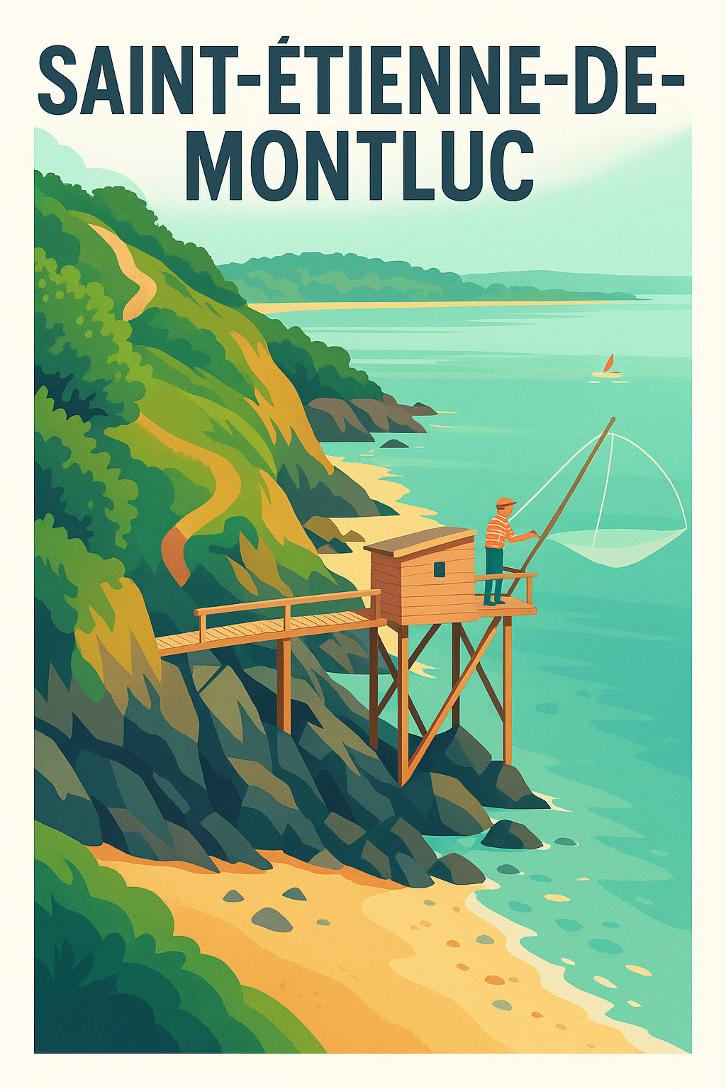Affiche de Saint-Étienne-de-Montluc - Escapade côtière pittoresque