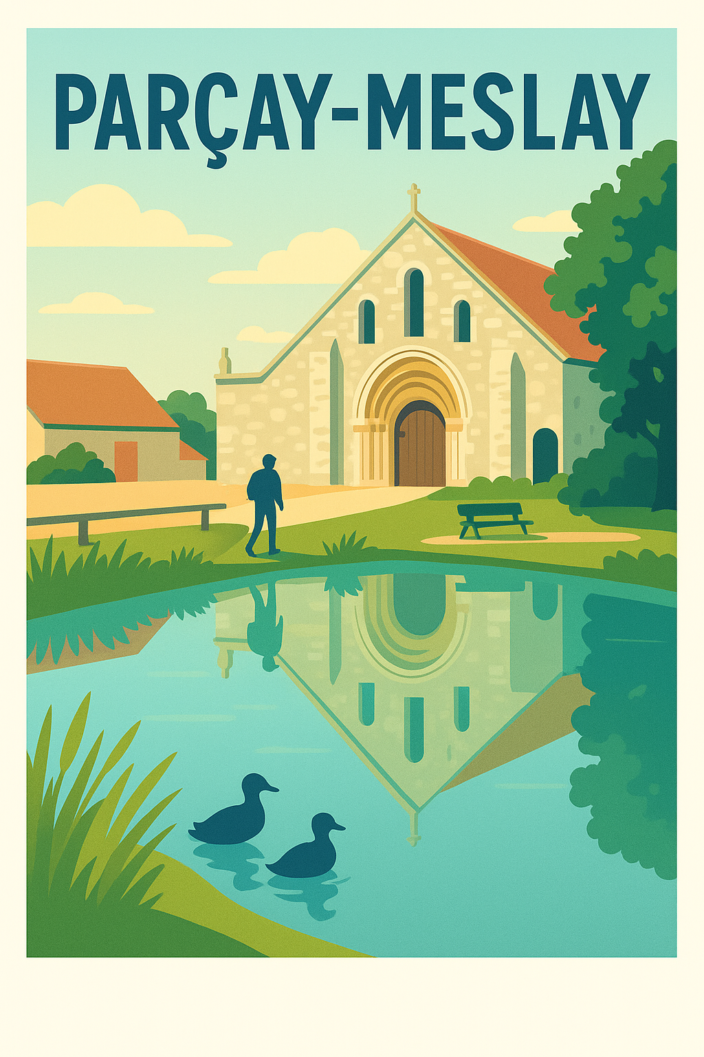 Affiche de Parçay-Meslay - Tranquillité et charme bucolique