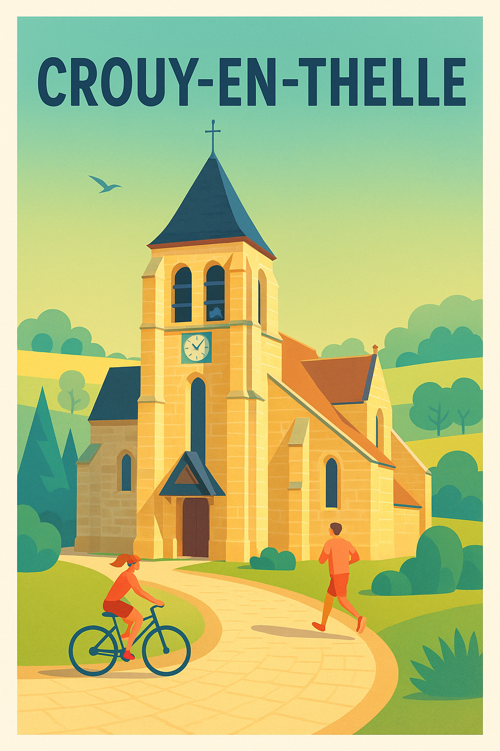 Affiche de Crouy-en-Thelle - Charme et sérénité au cœur du village