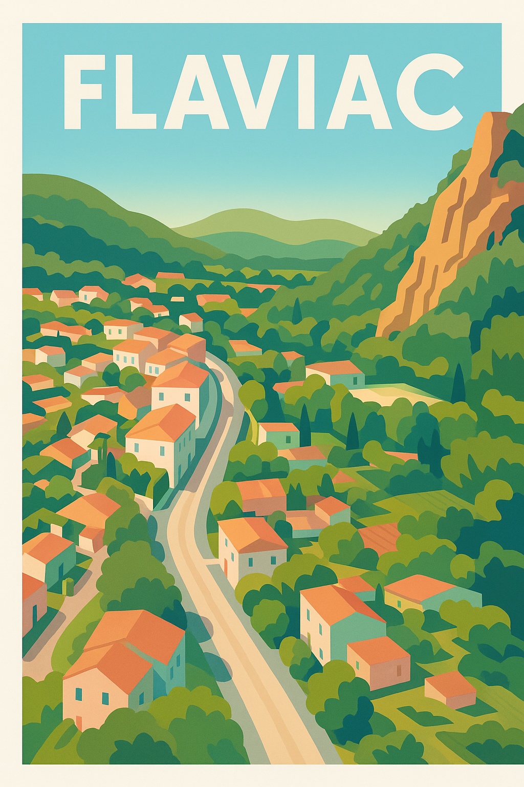 Affiche de Flaviac - Harmonie paisible au cœur de la nature