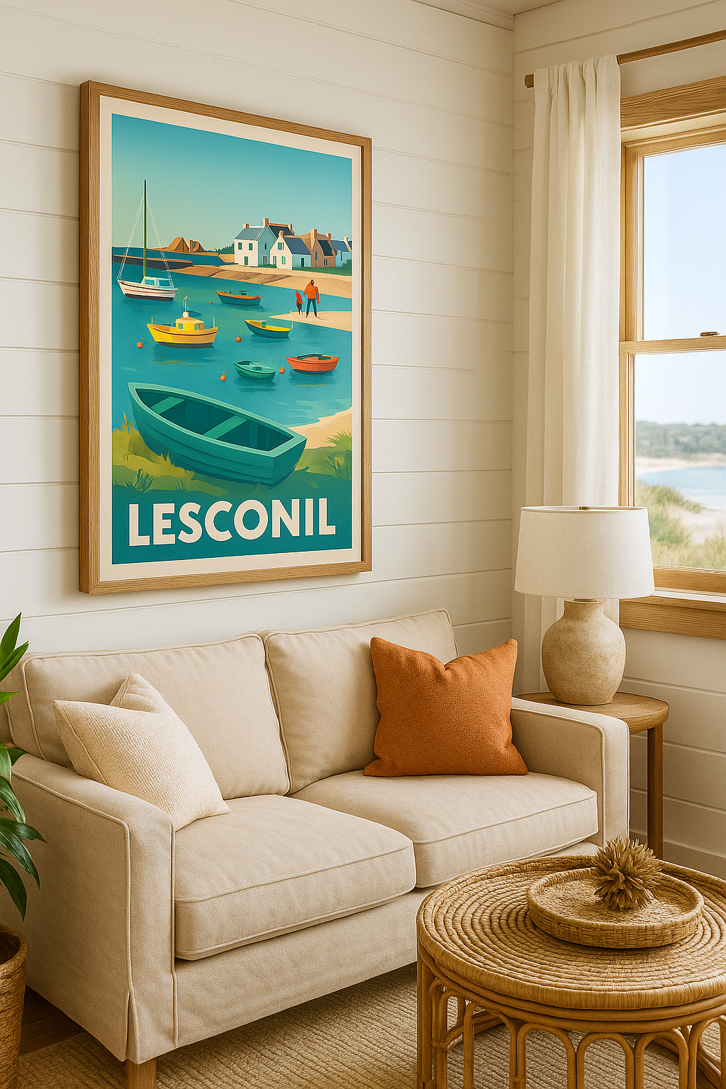 Affiche Lesconil — Escale paisible en bord de mer · poster d'art de Lesconil