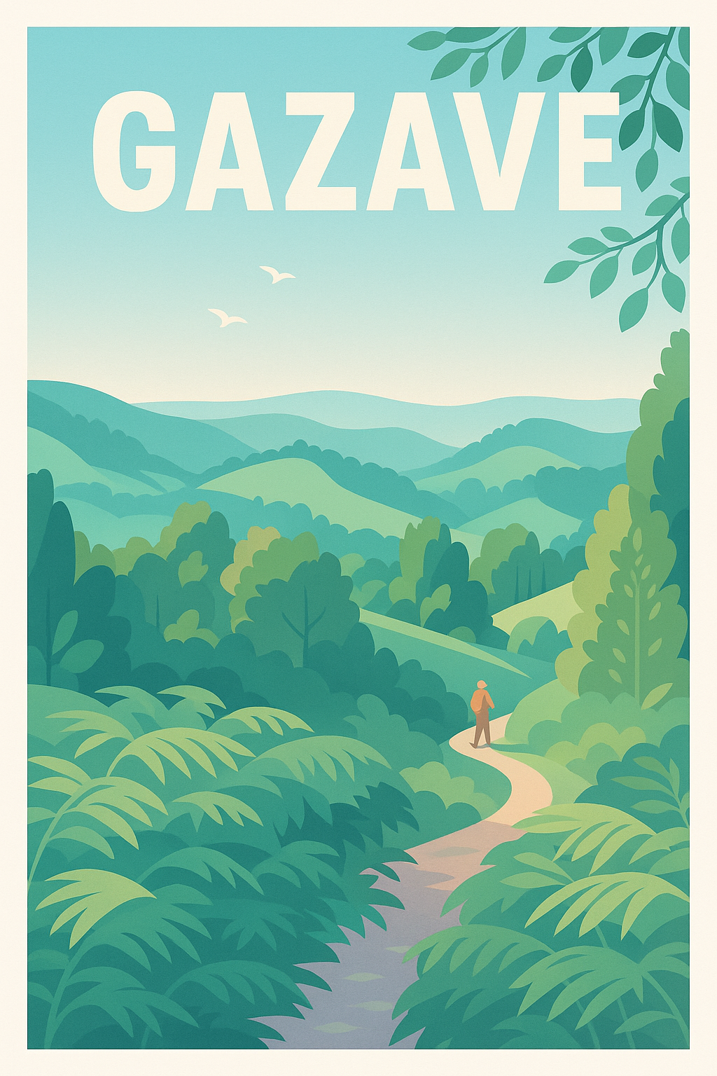 Affiche de Gazave - Échappée Verte en Nature