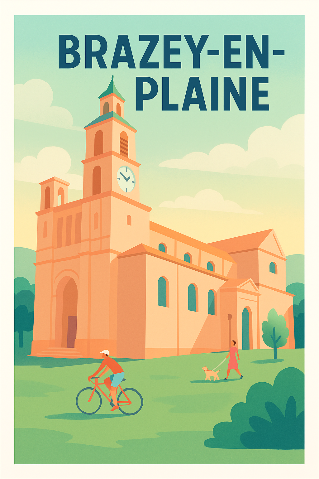 Affiche de Brazey-en-Plaine - Tranquillité et charme à l'heure douce