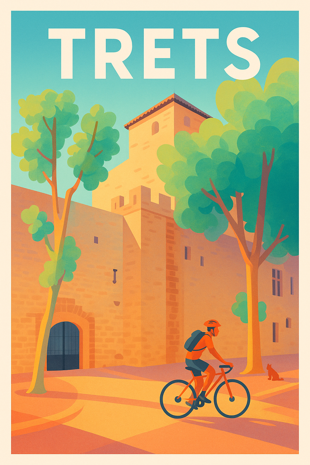 Affiche de Trets - L'évasion au fil des ruelles ensoleillées