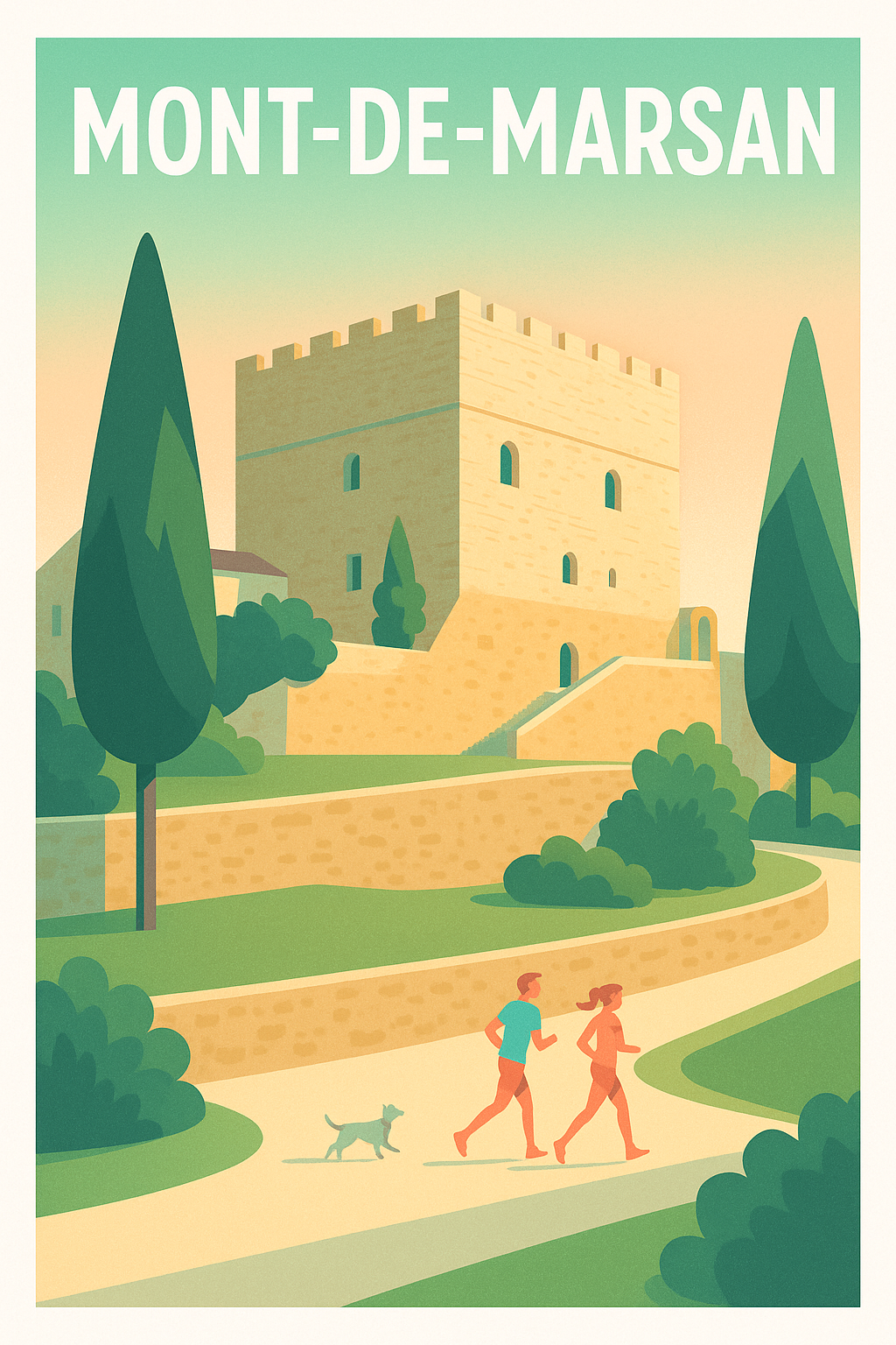 Affiche de Mont-de-Marsan - Promenade au fil de l'histoire