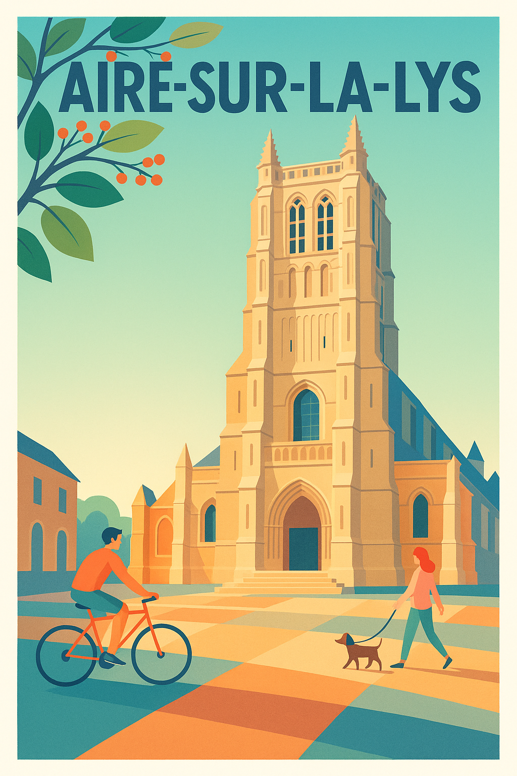 Affiche de Aire-sur-la-Lys - Charme Historique et Douceur de Vie