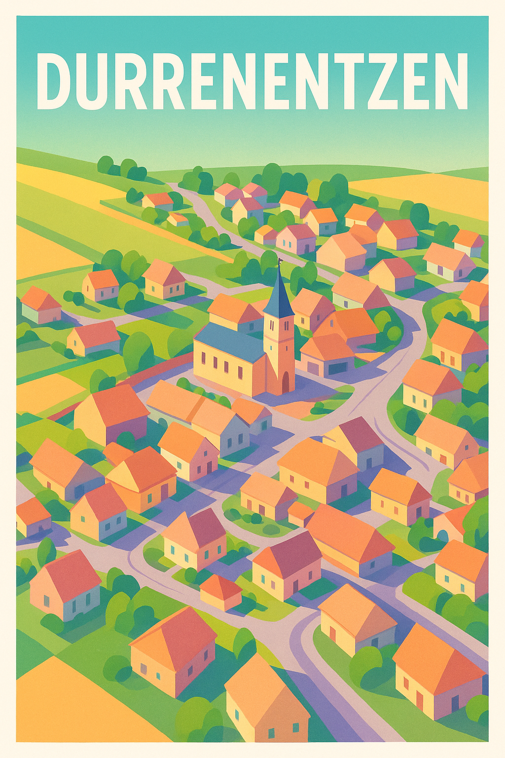 Affiche de Durrenentzen - Le charme paisible d'un village alsacien
