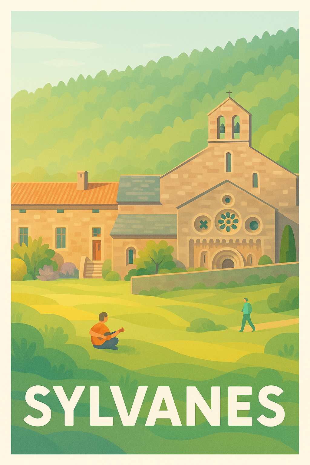 Affiche Sylvanès — Sérénité et nature en harmonie · poster d'art de Sylvanès