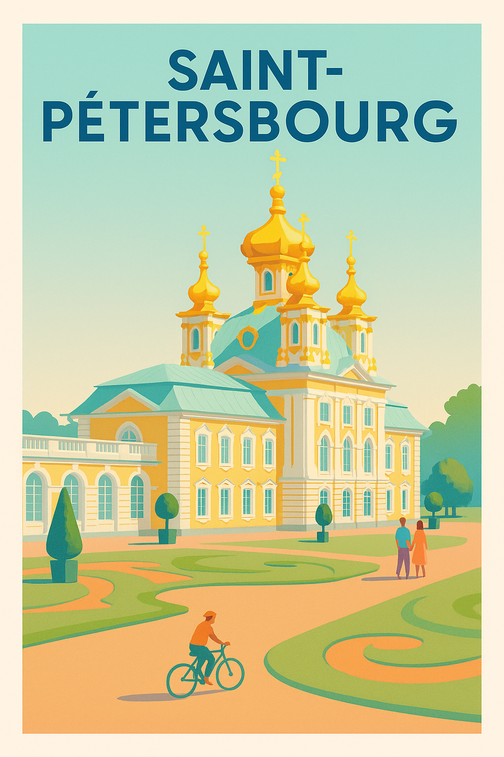Affiche de Saint-Pétersbourg - Élégance impériale et charme russe