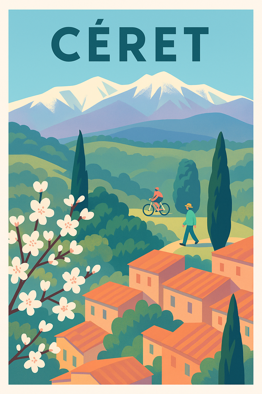 Affiche de Céret - L'évasion douce entre nature et village