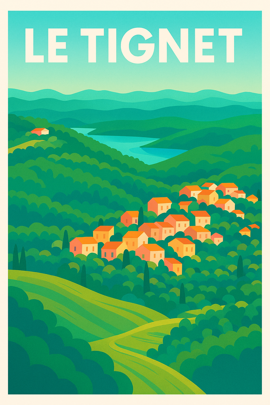 Affiche de Le Tignet - Évasion bucolique au cœur de la nature