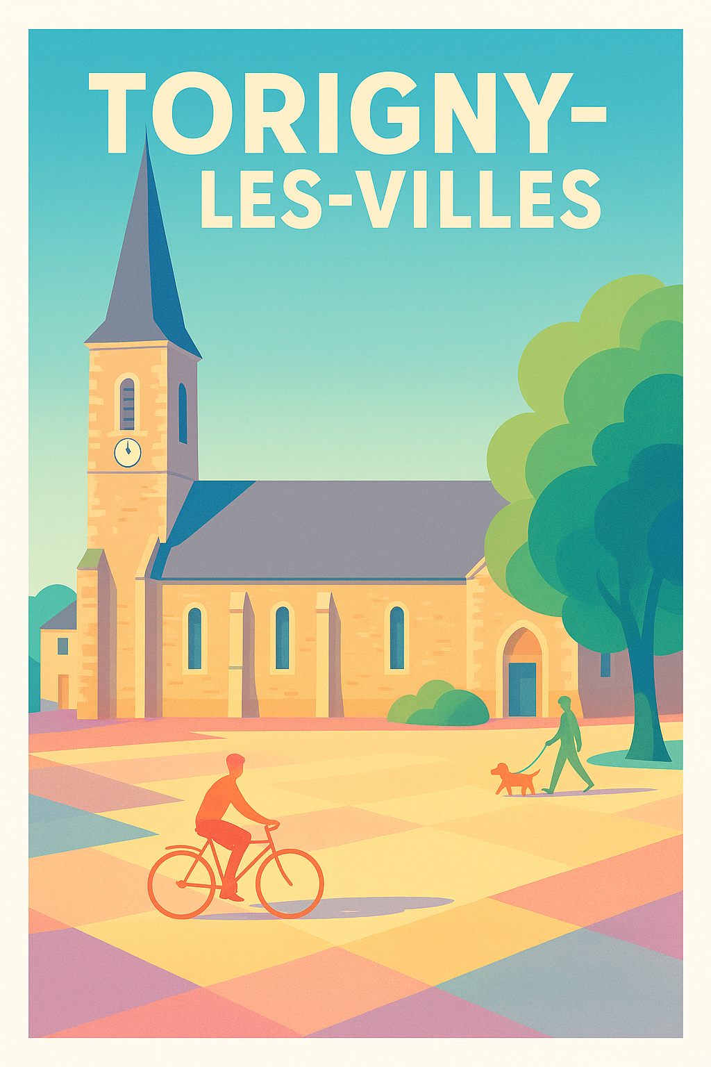 Affiche de Torigny-les-Villes - Un village paisible et charmant