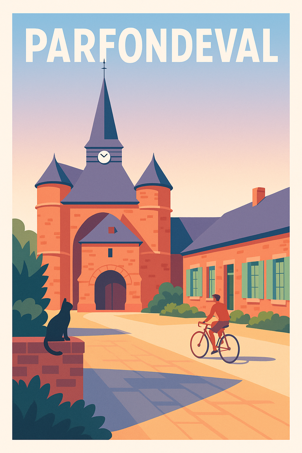 Affiche Parfondeval — Charme et Sérénité à la Campagne · poster d'art de Parfondeval