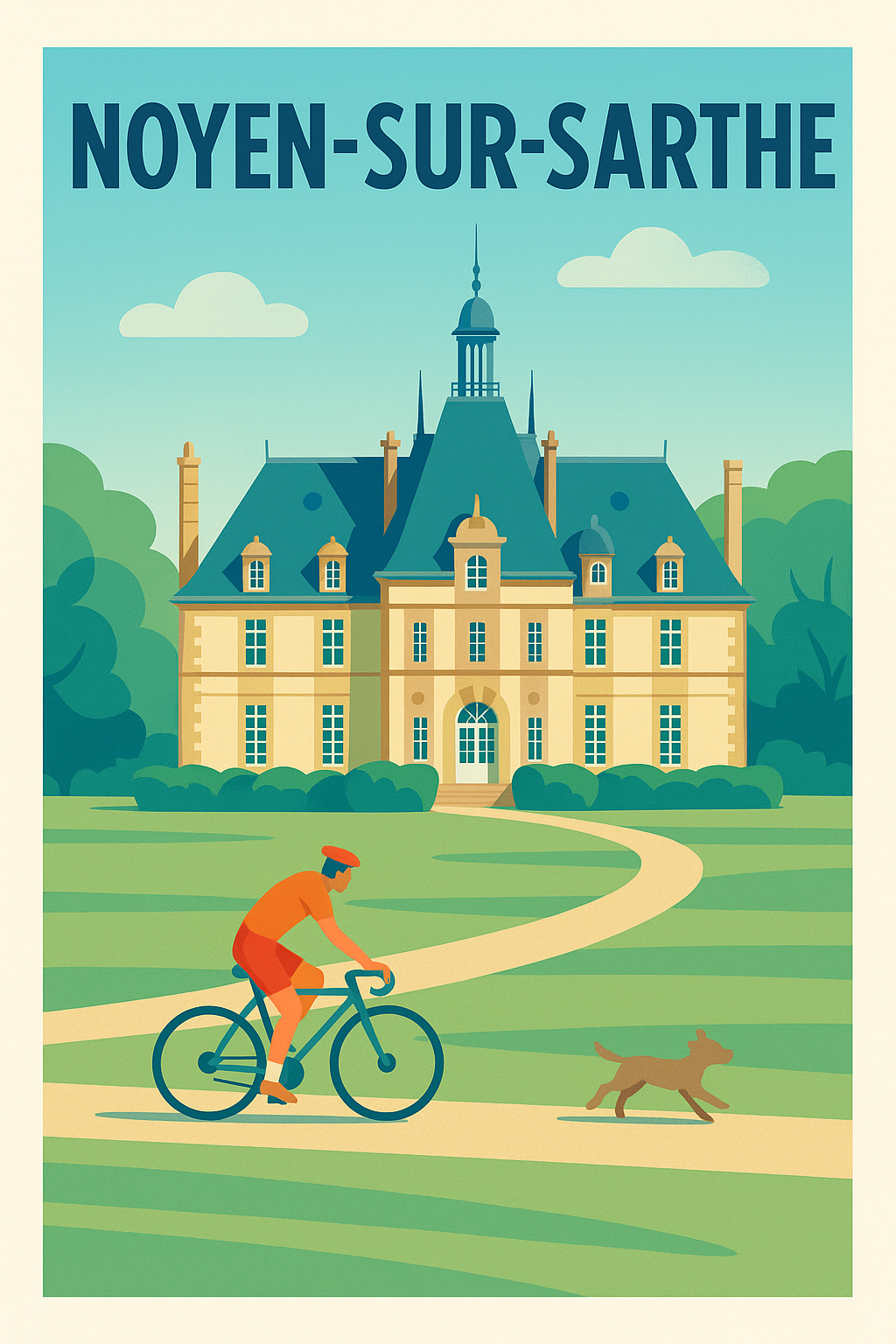 Affiche de Noyen-sur-Sarthe - Charme et Balade à la Campagne