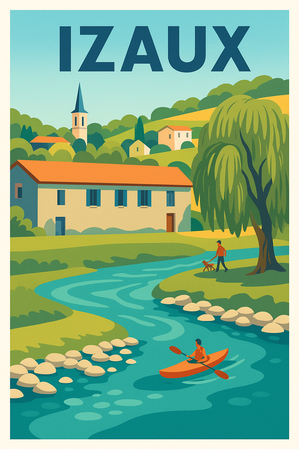 Affiche de Izaux - Évasion bucolique au fil de l'eau