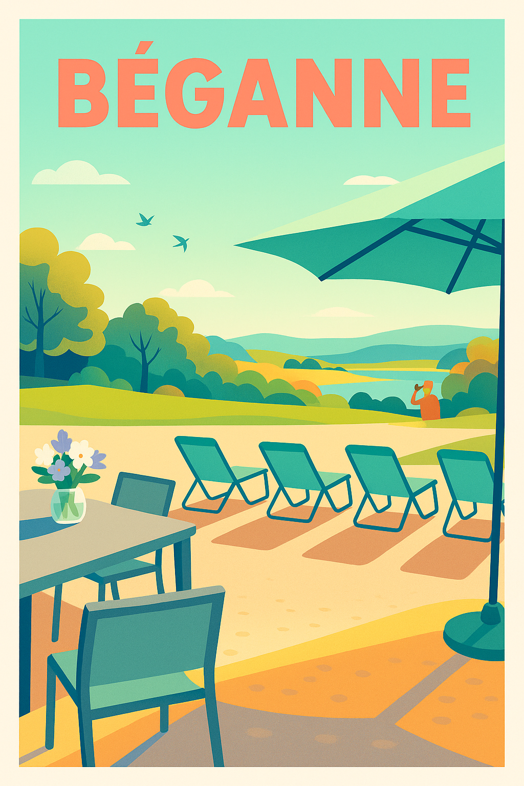 Affiche de Béganne - Douceur et sérénité en terrasse