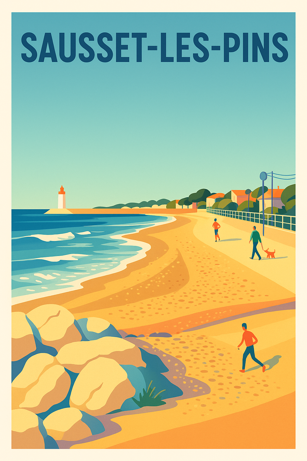 Affiche de Sausset-les-Pins - Plages et douceur de vivre en bord de mer